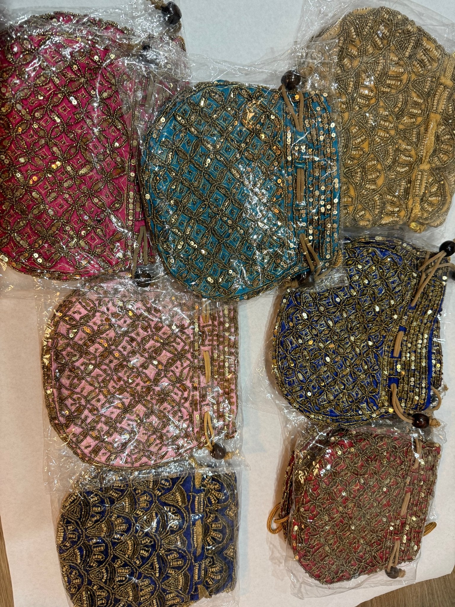 Assorted India Gift Hub Handicrafts and jewellery Designer Women Potli Bags, Evening Handbags for womenBest for gifting - DWEEP SARA