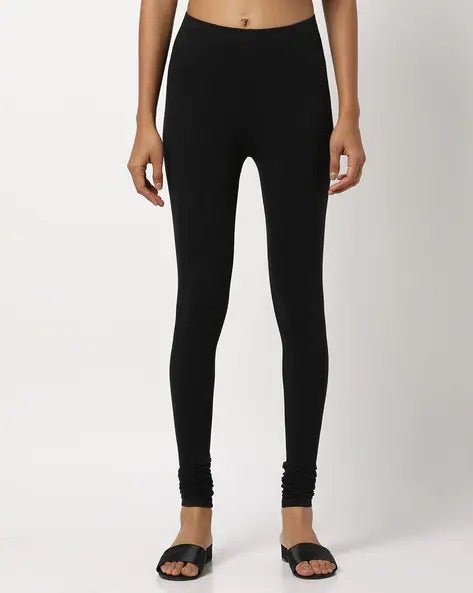 Black Cotton Legging - DWEEP SARA