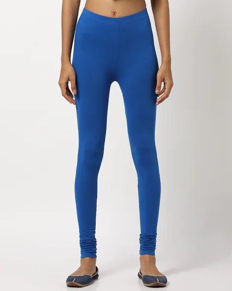 Blue Cotton Legging - DWEEP SARA