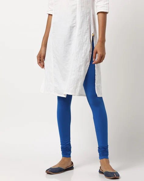 Blue Cotton Legging - DWEEP SARA