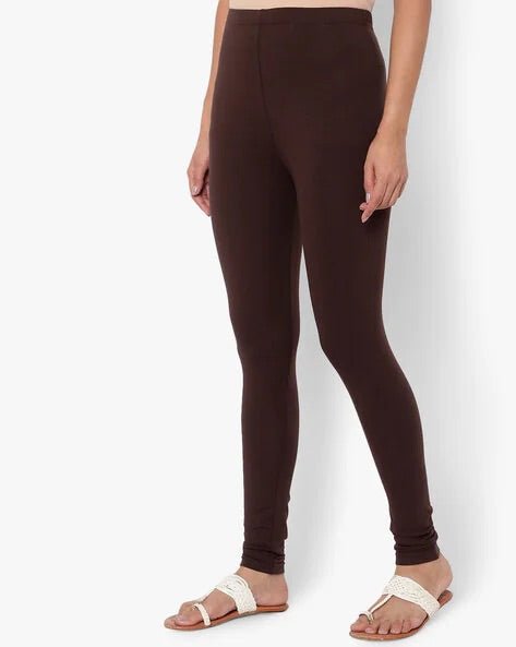 Brown Cotton Legging - DWEEP SARA