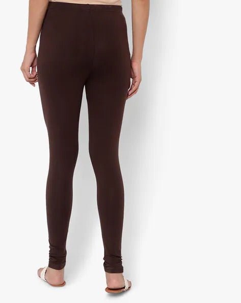 Brown Cotton Legging - DWEEP SARA