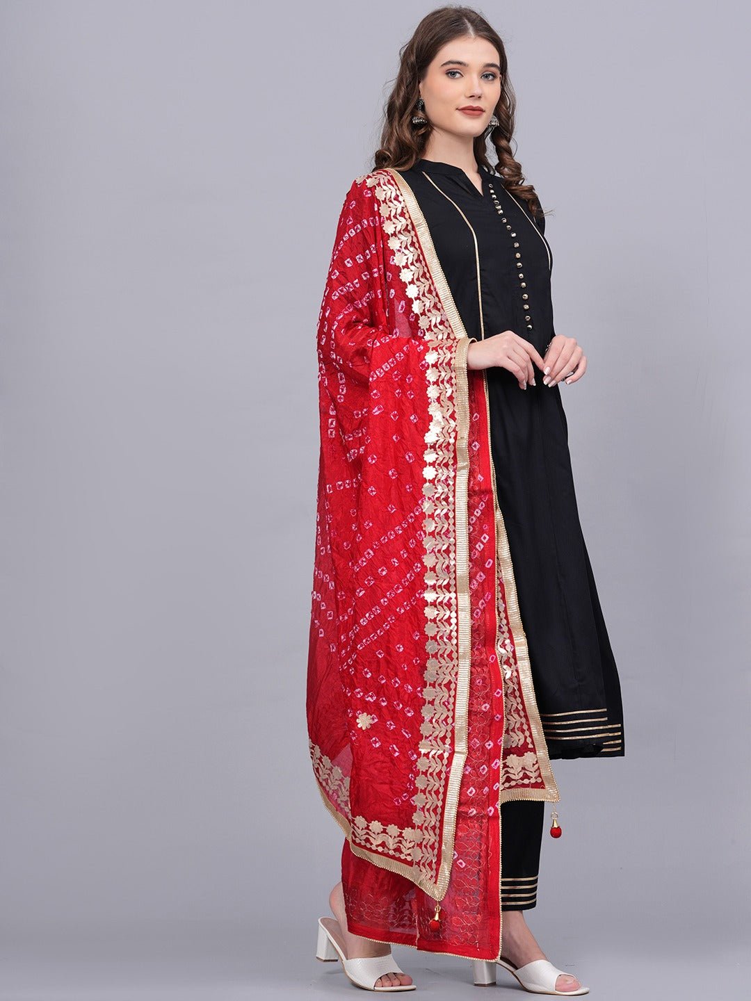 Elegant Black Rayon Anarkali Suit Women’s Ethnic Party & Festive Wear Festive Special/ Dupatta - DWEEP SARA
