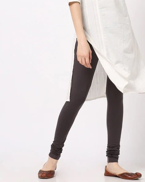 Grey Cotton Legging - DWEEP SARA