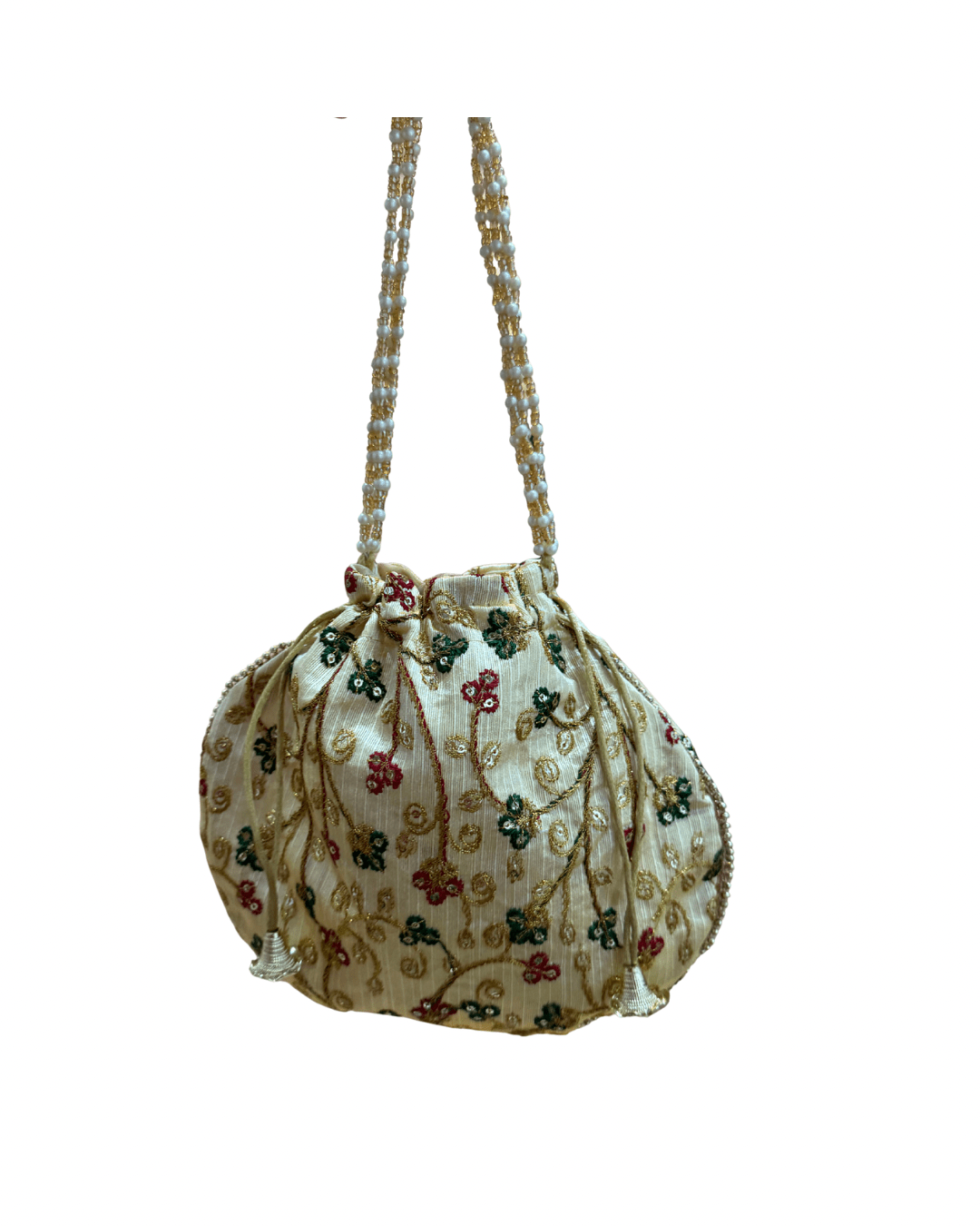 Indian Handmade Women's Embroidered Clutch Purse Silk Potli Bag Pouch Drawstring Bag Wedding Favor Return Gift Diwali Gift assorted - DWEEP SARA
