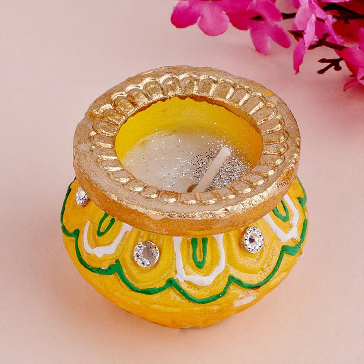 Matki Diyas in Diwali Celebrations Colourful Diwali Diyas - DWEEP SARA