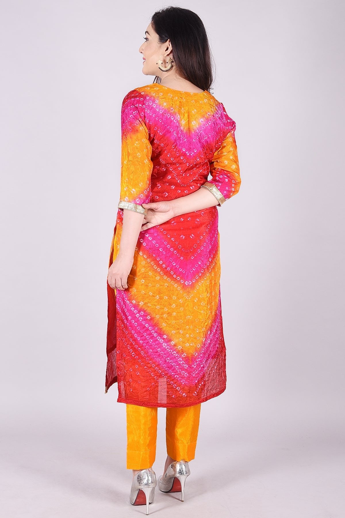 Multicolor Embroidered Cotton Silk Suit Set - DWEEP SARA