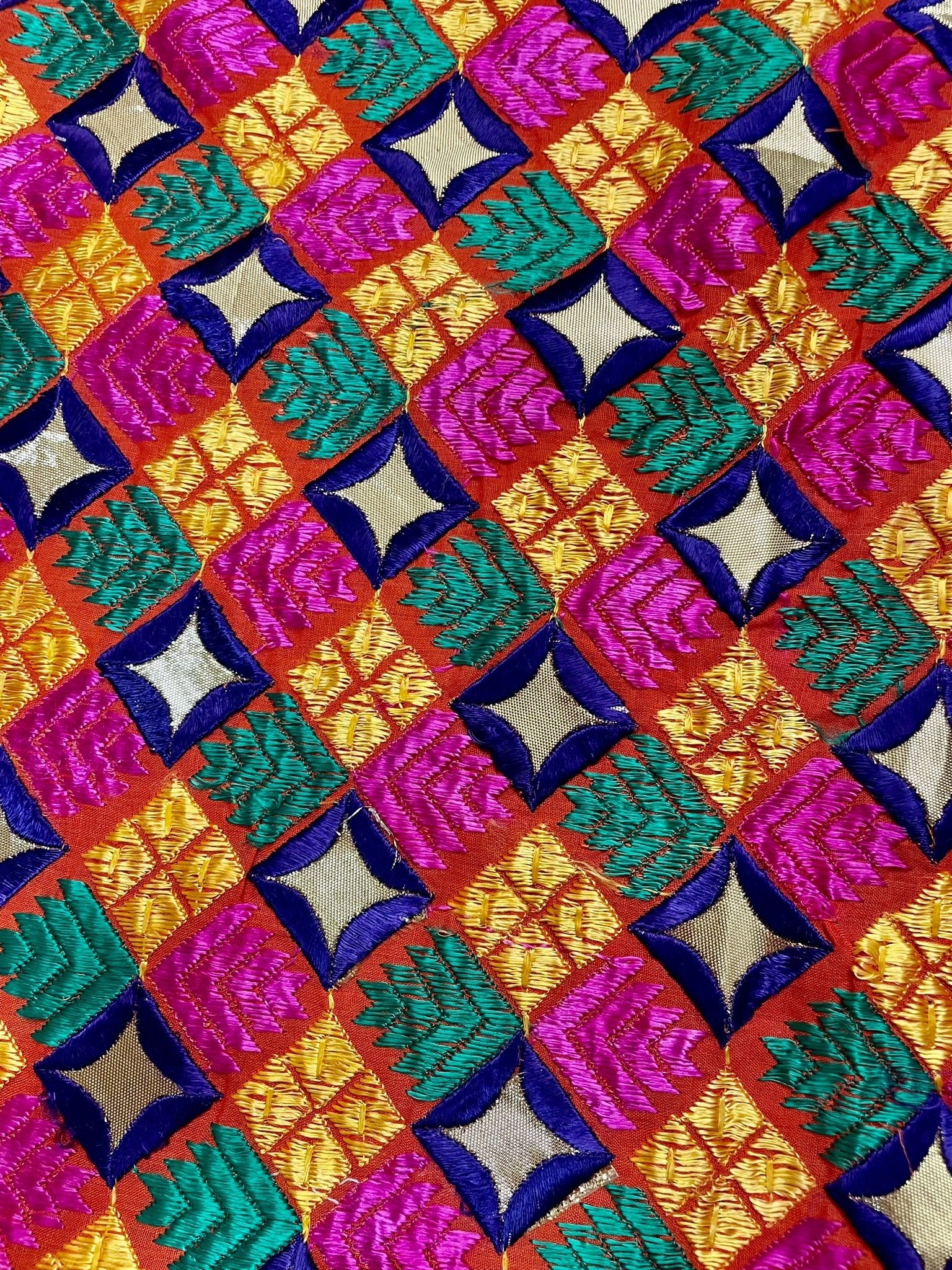 Multicolor Embroidered Phulkari - DWEEP SARA