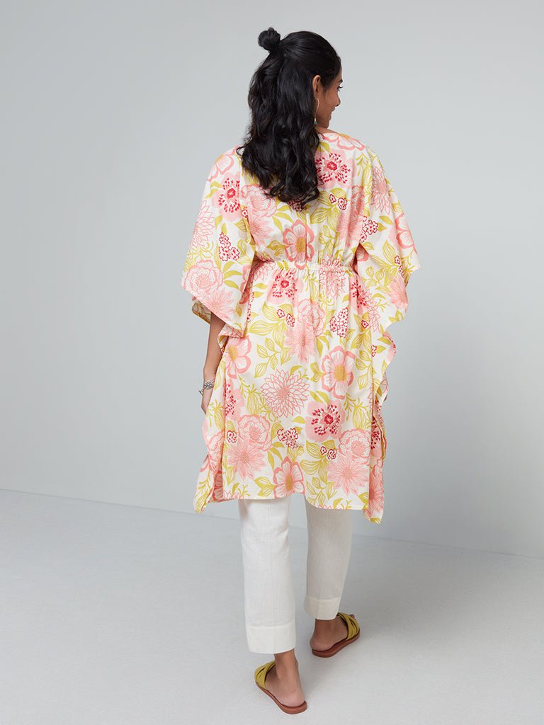 Multicolor Floral Kaftan - DWEEP SARA