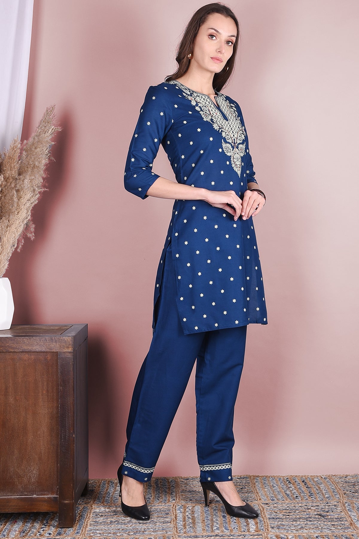 Printed Rayon Kurta & Palazzo Set - DWEEP SARA