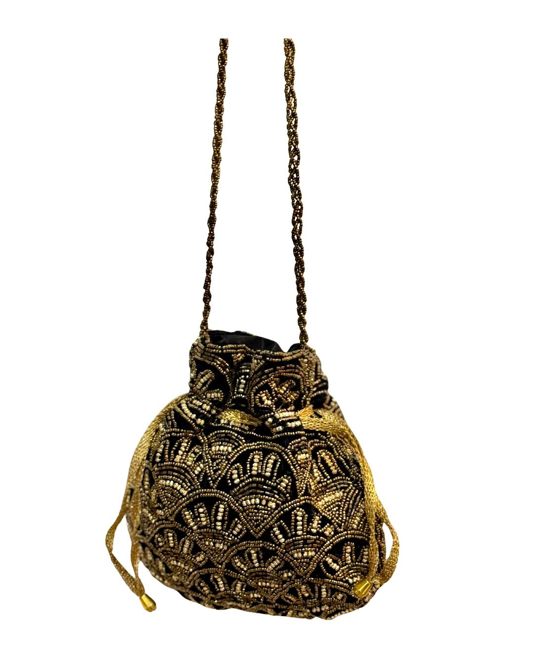 Velvet potli Gift Hub Handicrafts and jewellery Designer Women Potli Bags, Evening Handbags for womenBest for gifting assorted - DWEEP SARA