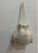 White heavy embroidery Potli Wedding Gift for Women - DWEEP SARA
