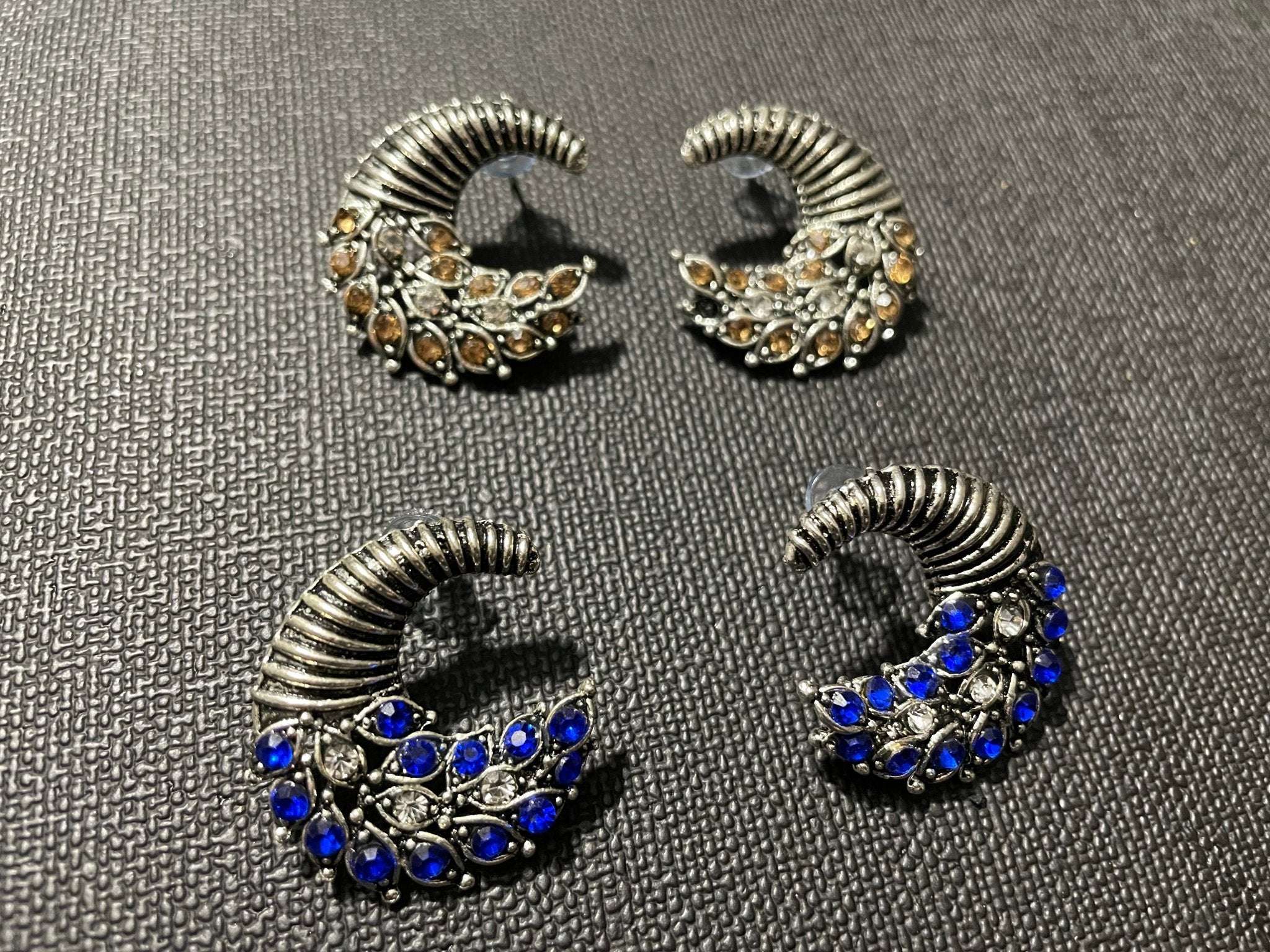 YELLOW & BLUE EARRING - DWEEP SARA