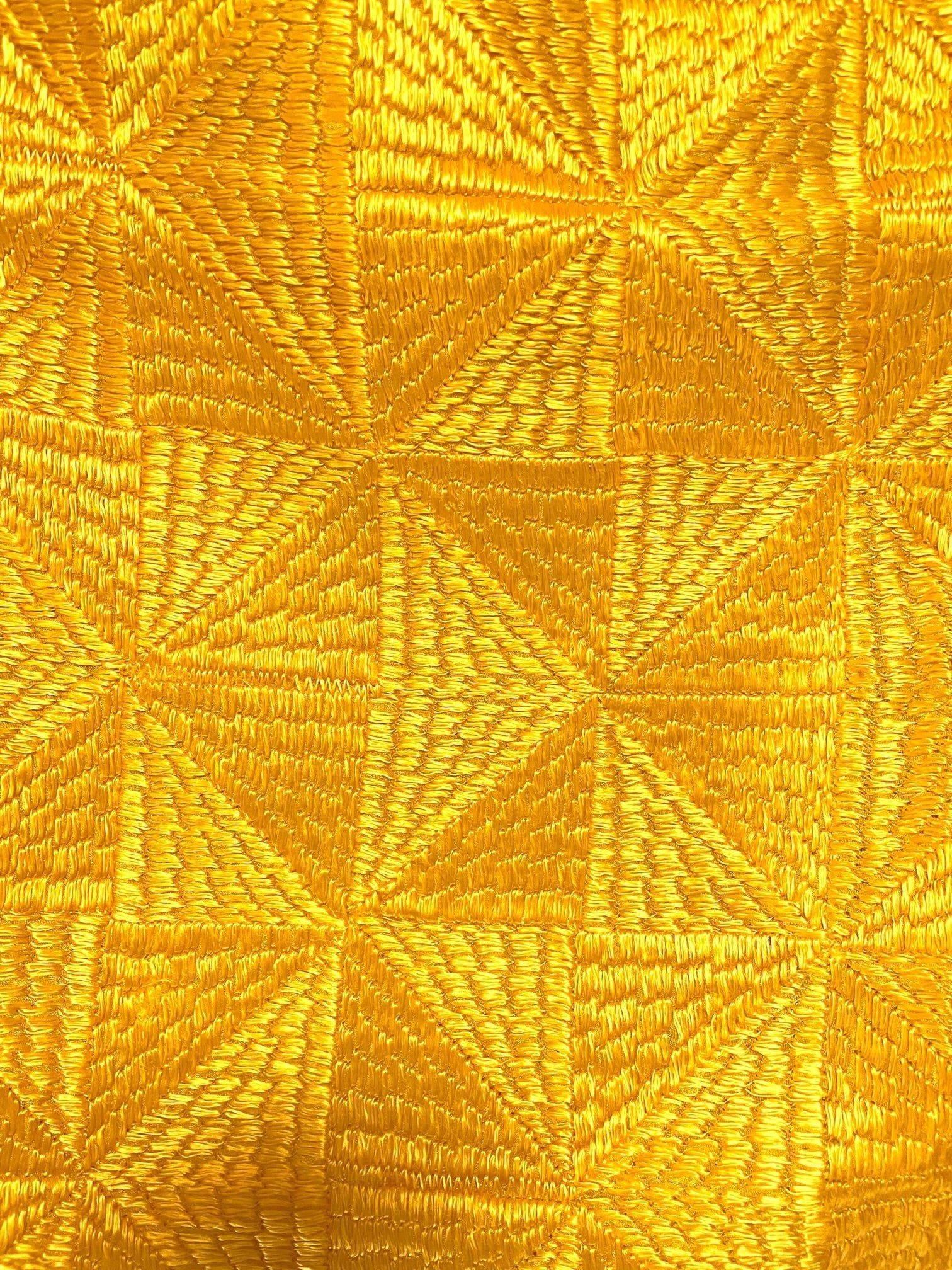 Yellow Chinnon Resham Thread Full Jaal Phulkari - DWEEP SARA