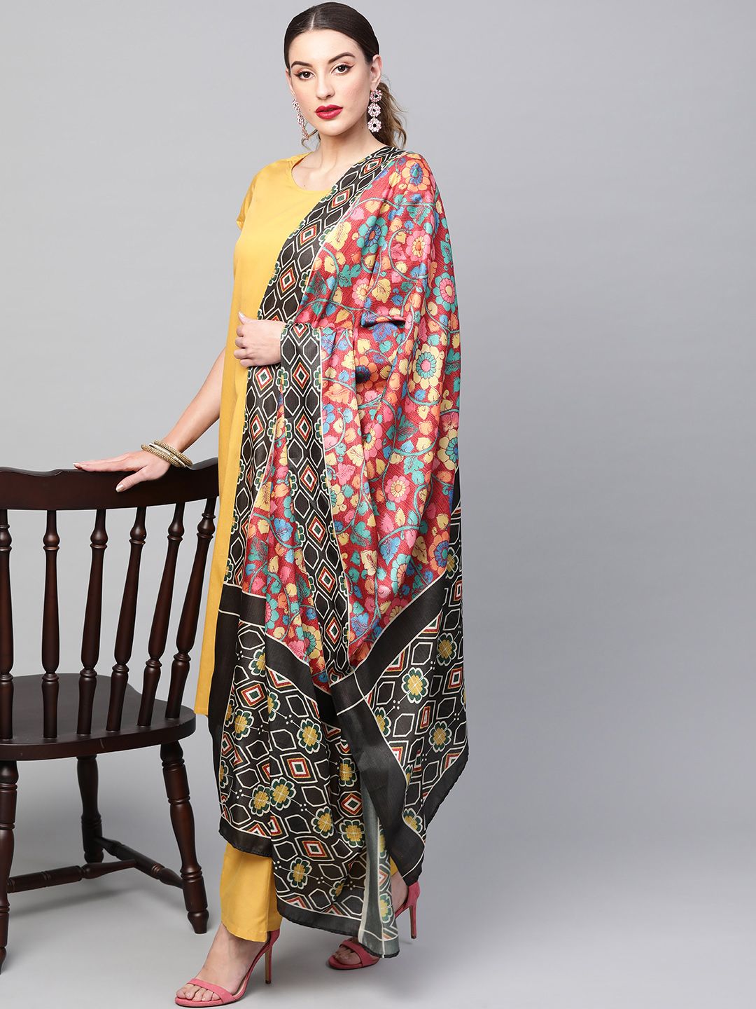 Yellow Solid With Digital Printed Dupatta Suit Set - DWEEP SARA