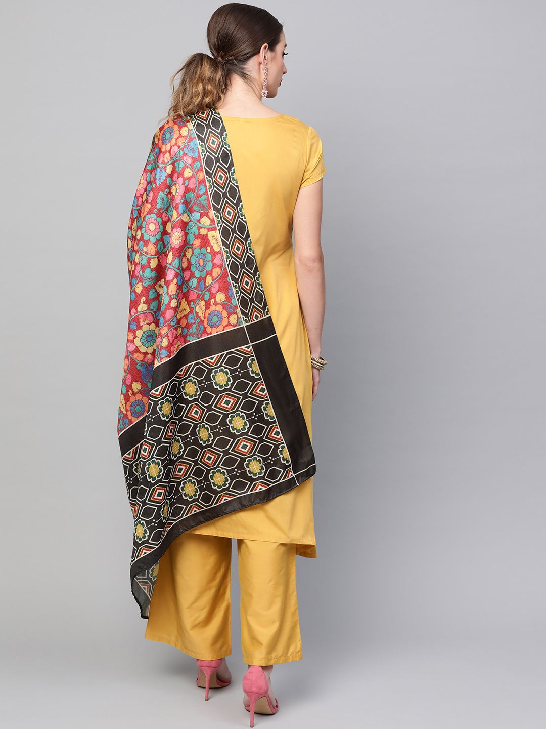 Yellow Solid With Digital Printed Dupatta Suit Set - DWEEP SARA